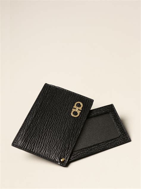 ferragamo leather card holder.